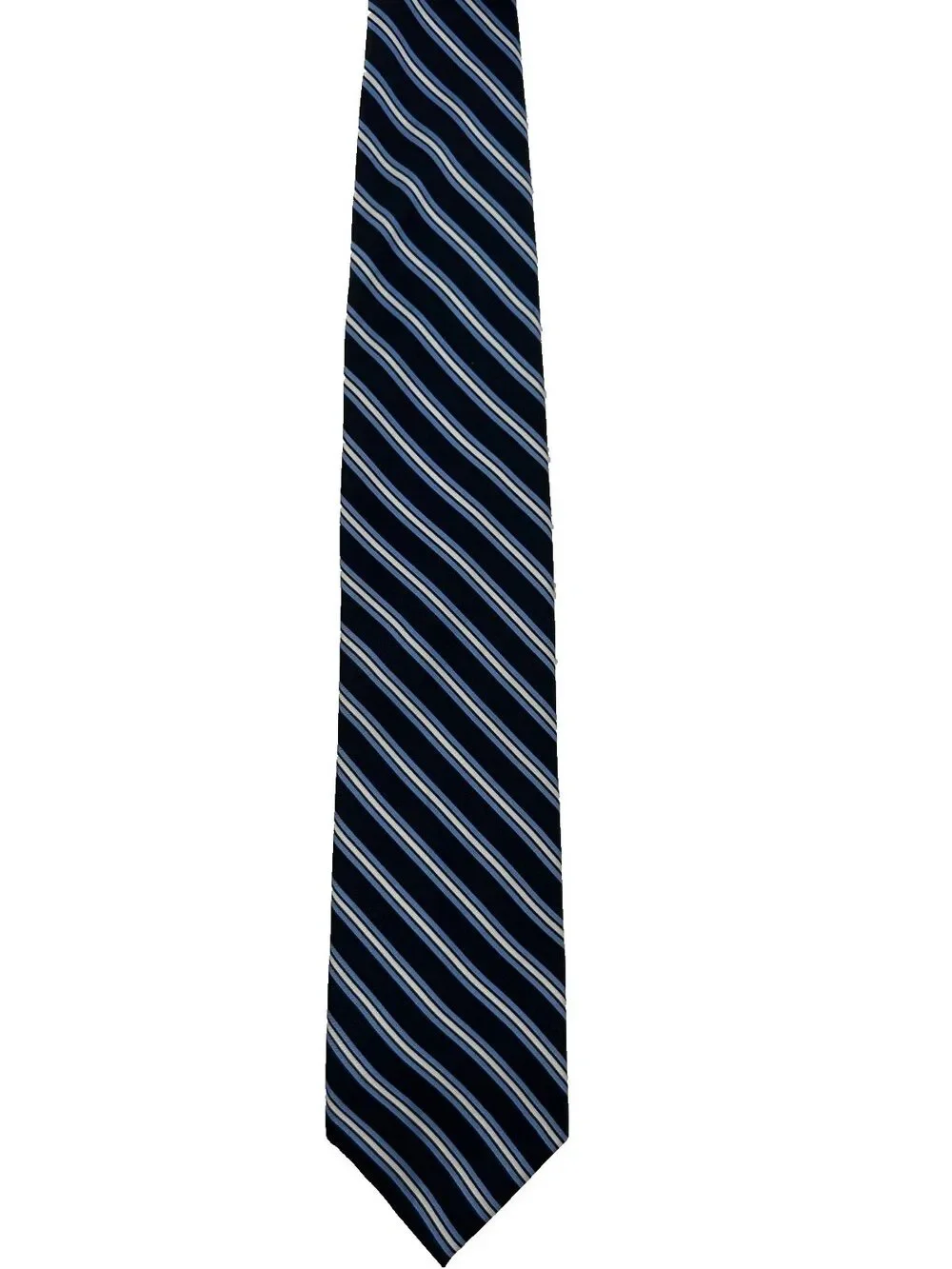 346 Brooks Brothers‎ Pure Silk Tie Navy Blue White Stripe Classic 58.25